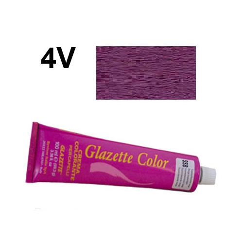 GLAZETTE Color 4V farba do wł. 100ml    fioletowy średni brąz